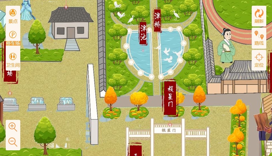 罗山手绘地图景区语音讲解导览系统：智慧景区建设的基石